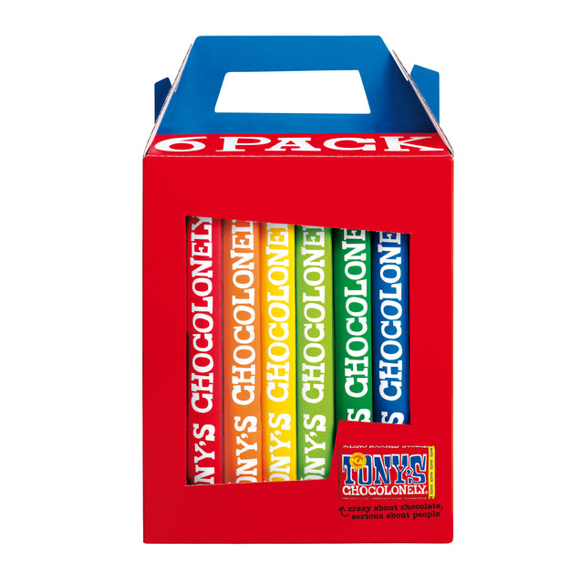 Tony's Chocolonely - Schokolade Tony Chocolonely Rainbowpack 6 Bars