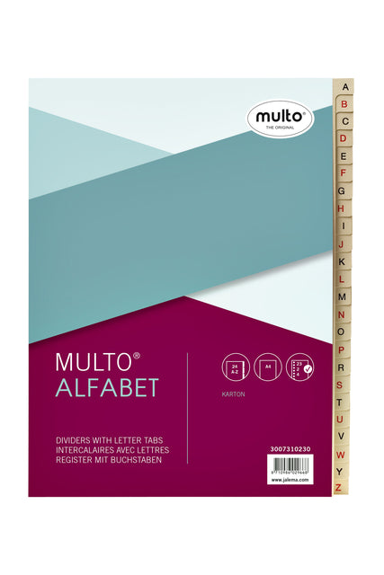 Multo - Tab A4 23R 24DLG AZ Carton Chamois | 10 Stücke