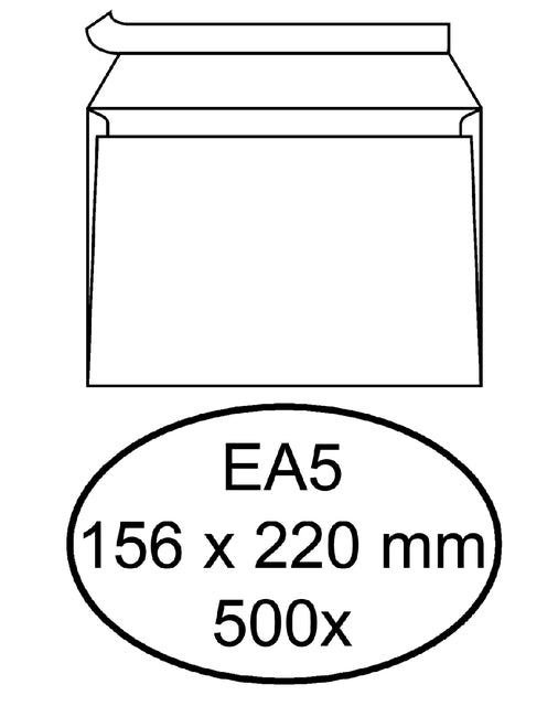 Hermes - Hüllungsbank EA5 156x220 ZK 500st Weiß