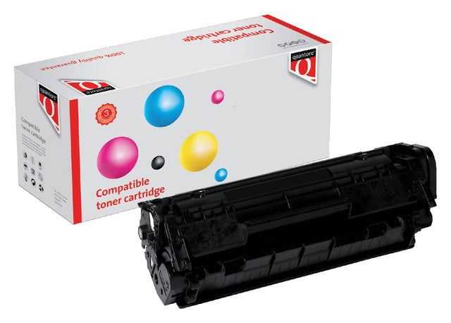 Quantore - Tonercartridge HP Q2612A 12A Schwarz