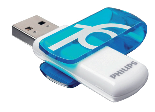 Philips - USB Stick 2.0 Vivid Edition 16 GB Blau