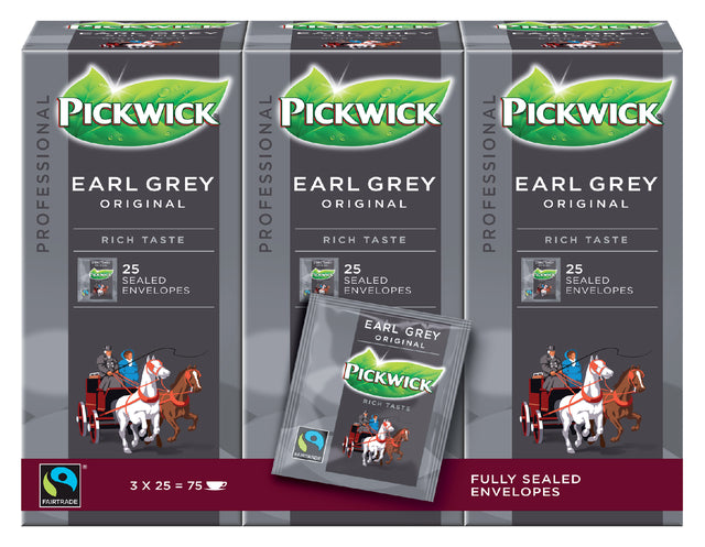Pickwick - Tea Fair Trade Earl G 25x2gr | 3 Stücke