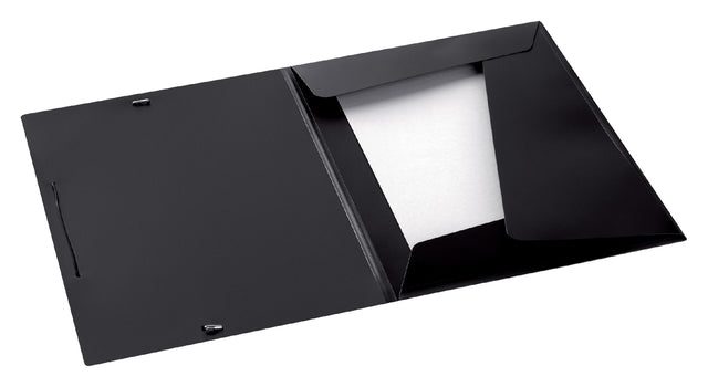 Quantore - Elastomap Jalema College Datei A4 3 Kleppen PP Black