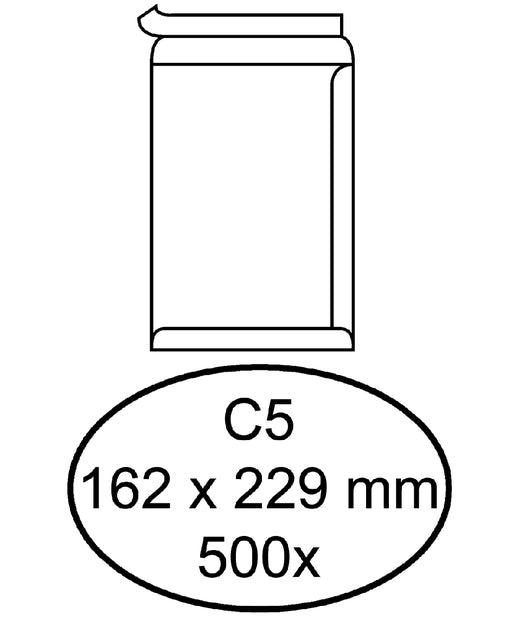 Quantor - Umschlag Deed C5 162x229 ZK 100gr WT