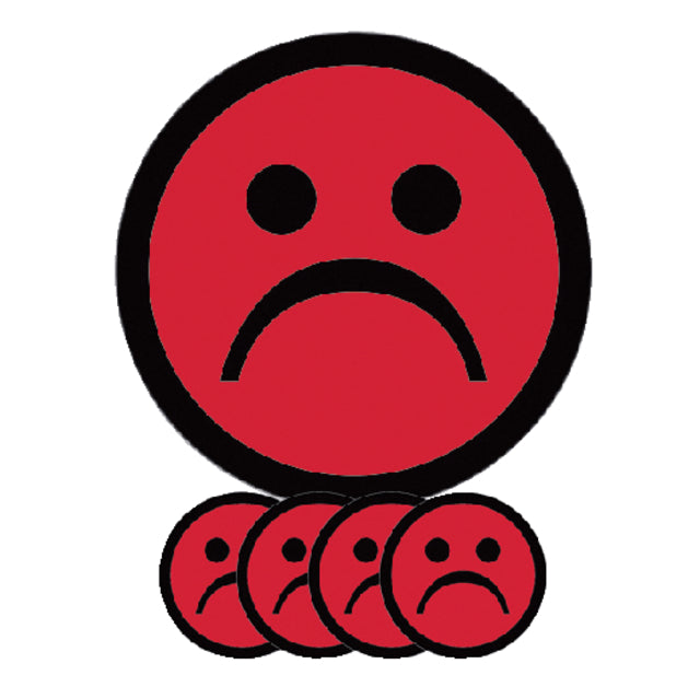 Smit visuell - Magnet Smiley 25mm Emotion Sad Red 5 Stücke