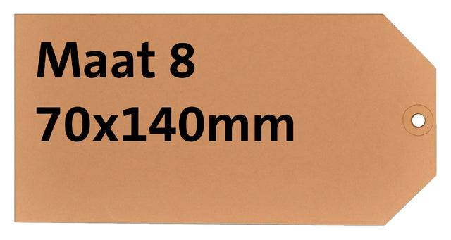 HF2 - Etikettenkarton NR 8 200gr 70x140mm Chamois 1000st