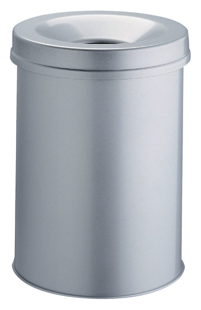 VEPA -Mülleimer - Papierbehälter+Flamme Dover Vepabins 15l Rnd 26 cm Grau