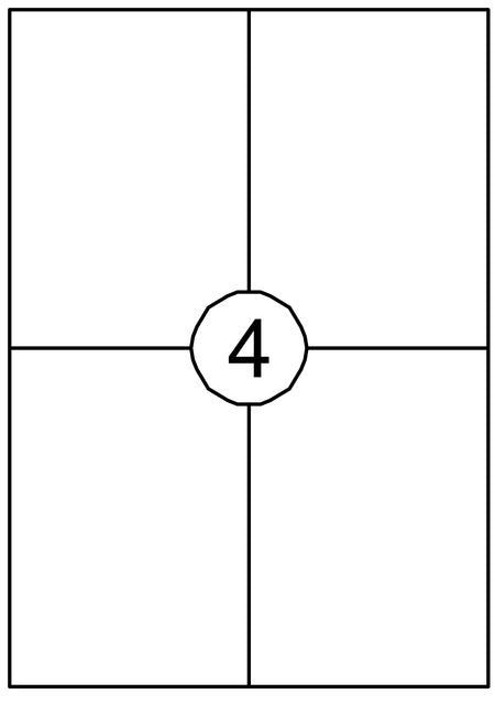 Quantore - Etikett 105x148mm 60st