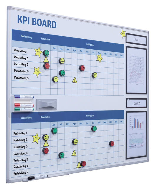 SMIT Visual - KPI Bord Terkit visuelles Management 90x120 cm
