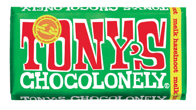Tony's Chocolonely - Schokolade Tony Chocolonely Milch Hazelt Bar 180gr