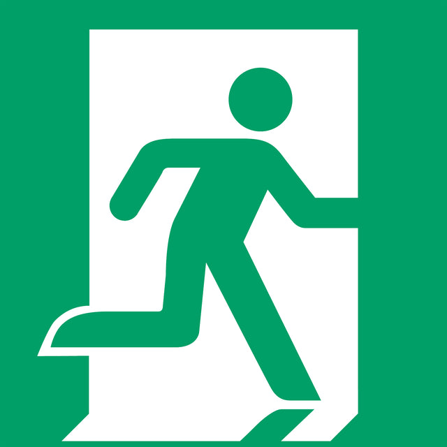DJOIS - Notfall -Ausgangsymbol rechts 200x200mm GN