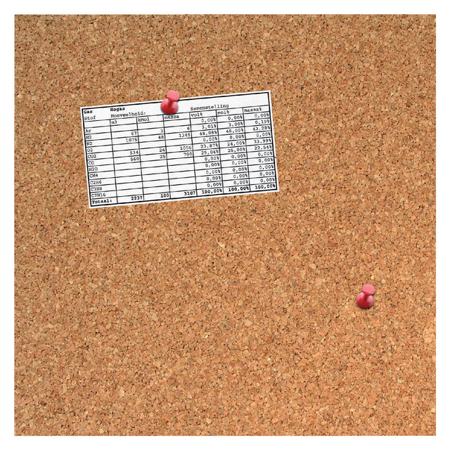 DESQ - CORK Board 35x35cm Grenzelosen + Push -Stifte