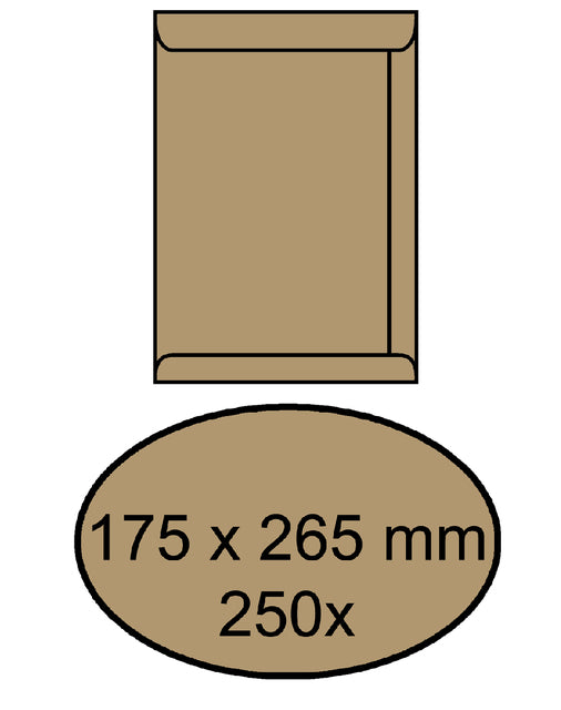 Izzy - Umschlag Tat 175x265mm Selbstadhäsiv 90gr B