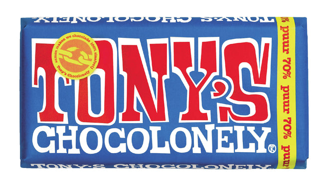 Tony's Chocolonely - Schokolade Tony Chocolonely Puur Reep 180gr | 15 Stücke