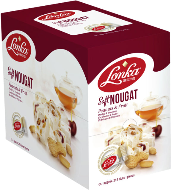 Lonka - Nougat Erdnussfruchtbox 214 Stücke