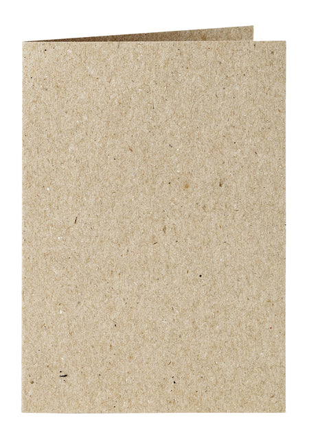 Papicolor - Korrespondenzkarte Papi Doppel A6 Kraft Grau
