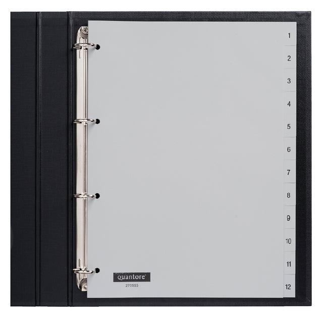 Quantore - Tab 4rings PP 1-12 Grau