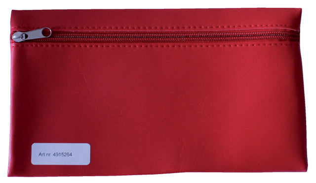 Büro - Schulbeutel 15x26 cm mit Reißverschluss Skai Bright Red