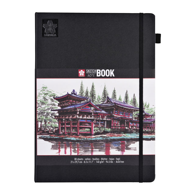 Sakura - Sketchbook 80 White Sheets 210x297mm Black | 5 Stücke