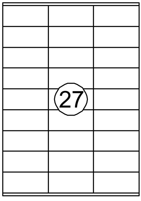 Quantore - Etikett 70x32mm 2700st