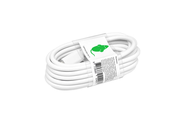 Grüne Maus - Kabel USB Lightning A 2 Meter Weiß | 5 Stücke