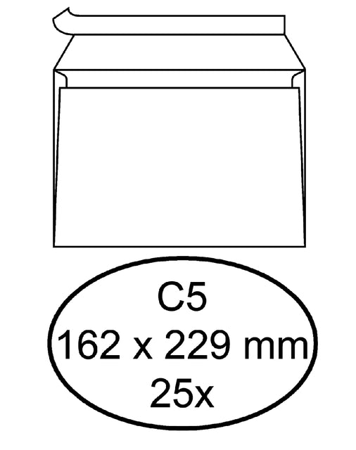 Quantore - Envelop Bank C5 162x229 80gr ZK WT