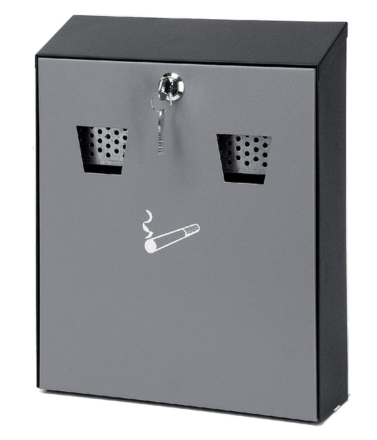 Vepa -Mülleimer - Aschenbecherwand schwarz/grau