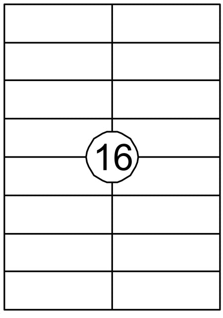 Quantore - Etikett 105x37mm 1600st | 10 Stücke