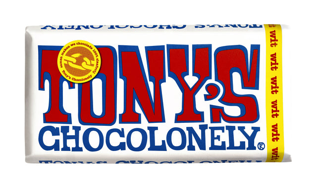 Tony's Chocolonely - Schokolade Tony Chocolonely White Bar 180gr