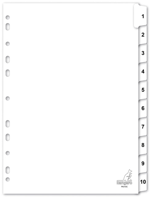 Kangaro - Tab 4R PK410C Nr. 1 10 Weißer Karton | 20 Stücke