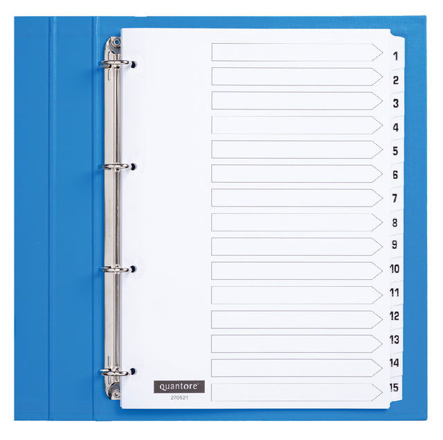 Quantore - Tab 4rings Pappe 1-15 WT | 10 Stücke