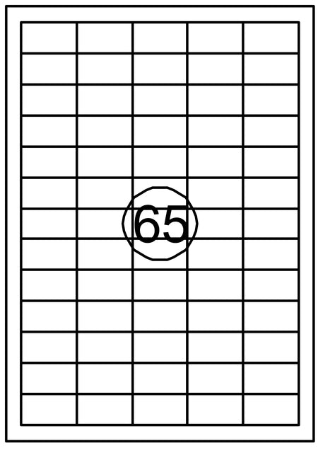 Quantore - Etikett 38x21.2mm 975st