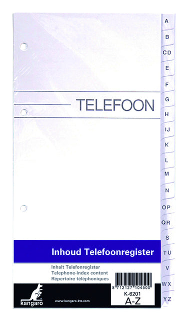 Kangaro - Telefonalbum Navuising a -Z 200x100mm 4R