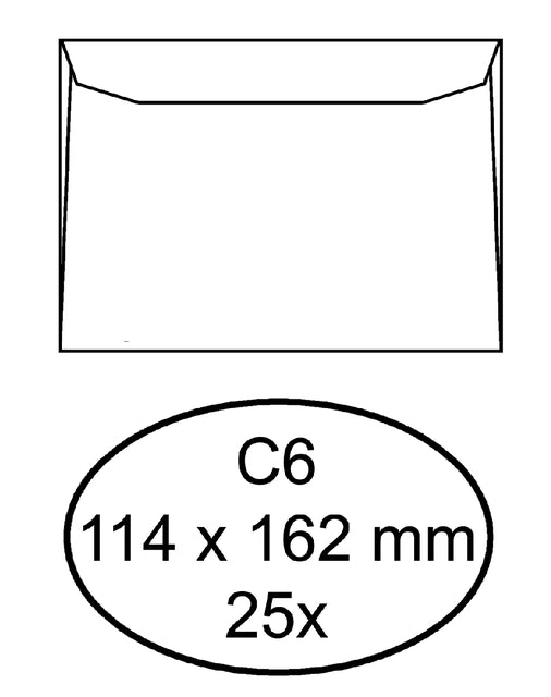 Quantore - Hüllungsbank C6 114x162 80gr Wt | 40 Stücke