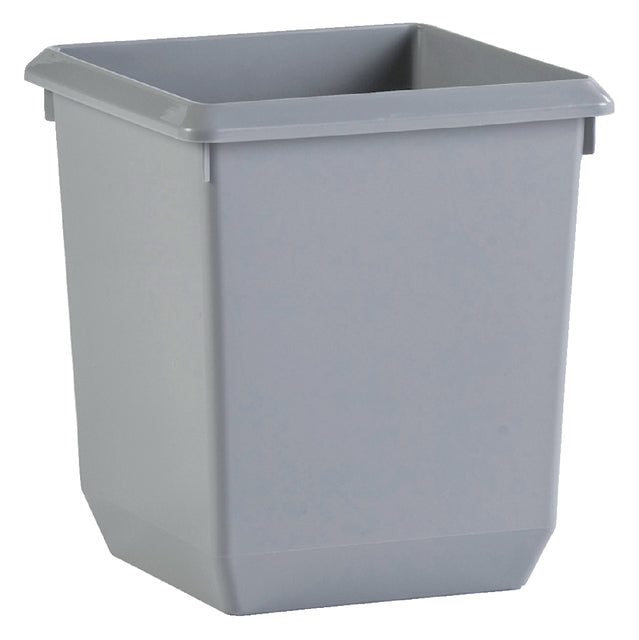 Vepa -Mülleimer - Papierkasten Kunststoff Quadrat S 36 cm hochgrau