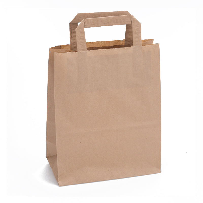 Klika - Papierträgerbeutel braun 260 x 100 x 320 mm 80 Gramm/m2