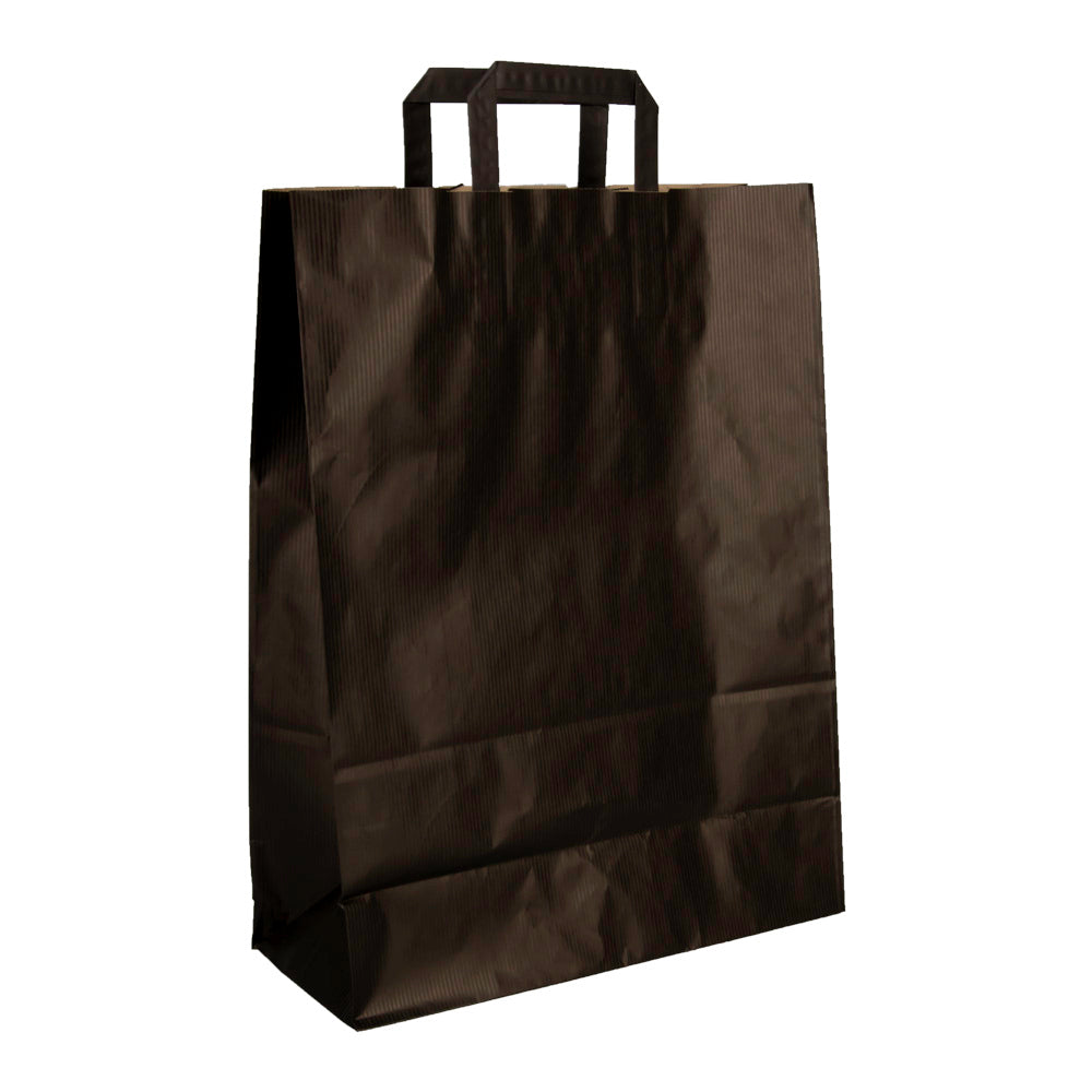 Klika - Papierträgerbeutel schwarz 320 x 140 x 420 mm 80 Gramm/m2