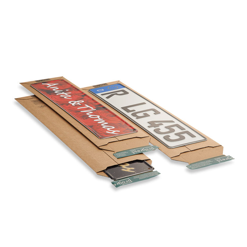 Klika - Gulf -Kartonumschläge 140 x 590 mm Brown | 25 Stücke