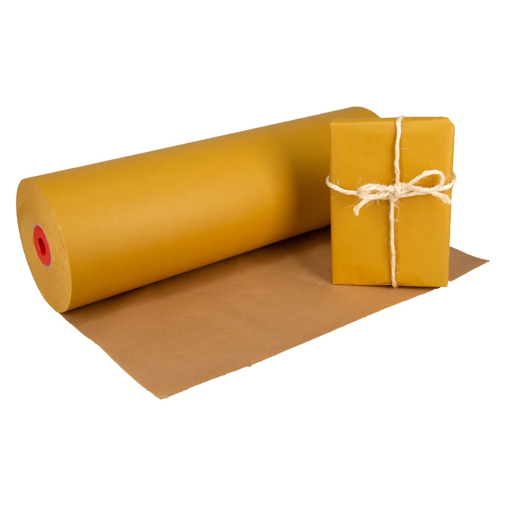 Klika - Kraftpapier auf Roll 59 cm x 400 Meter 50 Gramm/m2 Ockergelb