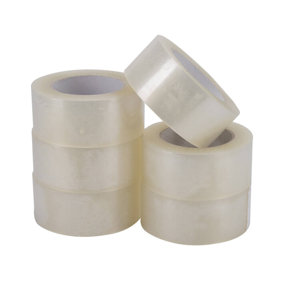 Klika - PP Acryl E niedriges Rauschen 28 Mikrometer 50 mm x 66 Meter transparent | 6 Stücke