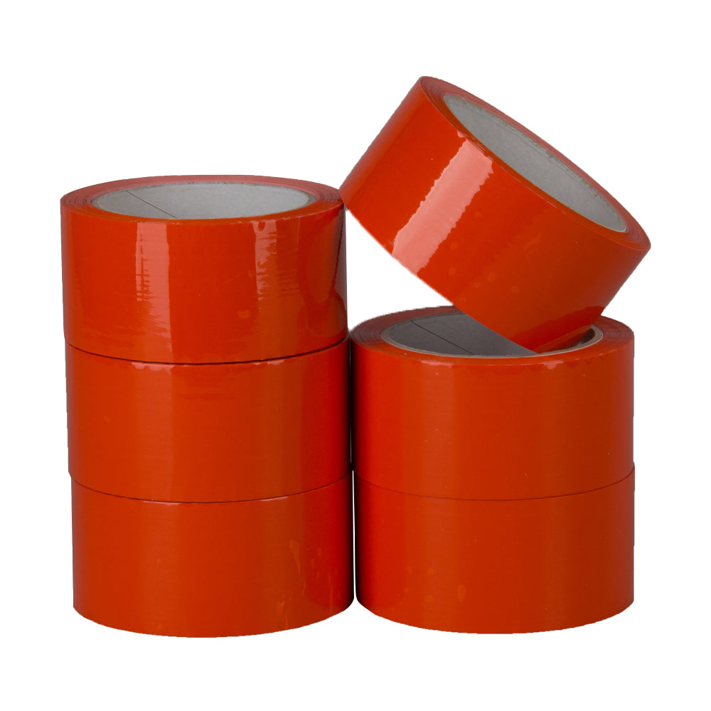 Klika - PP Acryl E niedriges Rauschen 28 Mikrometer 50 mm x 66 Meter Orange | 6 Stücke