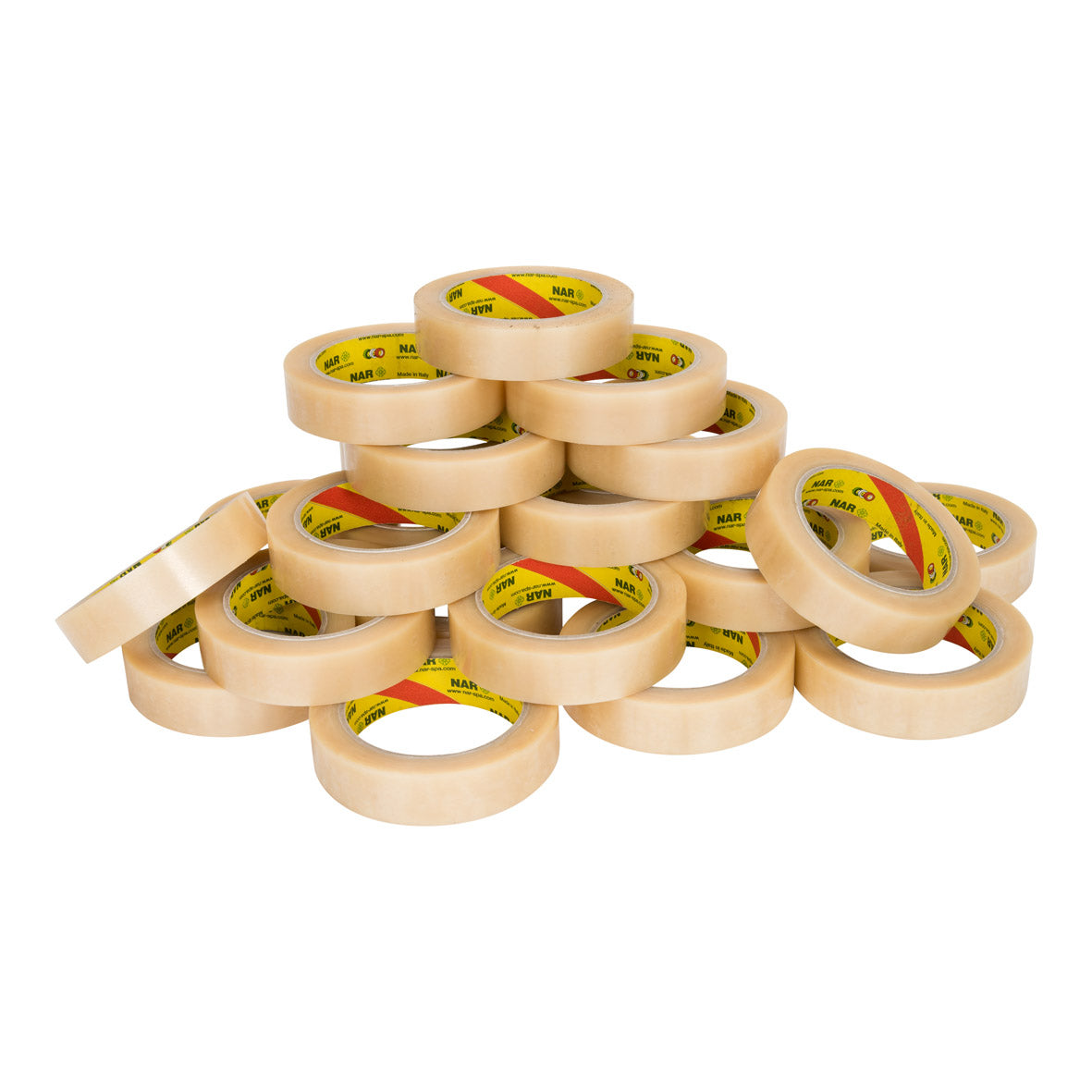NAR - PVC E () 32 Mikrometer 25 mm x 66 Meter transparent | 12 Stücke