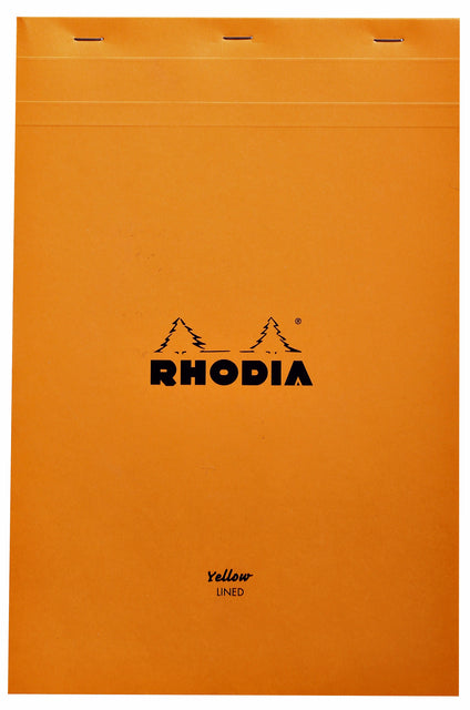 Schreiben von Block Rhodia A4 Zeile 80vel 80gr Geel
