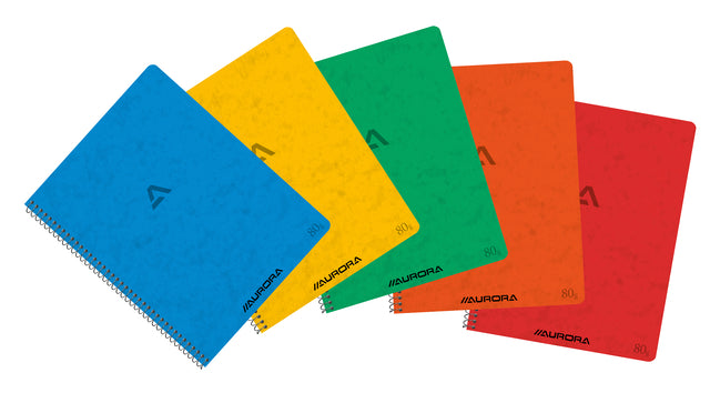 Schrift Aurora 210x165mm 120BLZ Spiral Line Assorti | 10 Stück