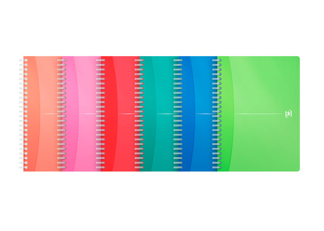 Spiralblock Oxford Mycolours A5 Linie 90vel Assorti