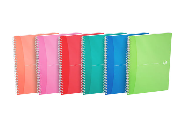 Spiralblock Oxford Mycolours A4 90vel Line Assorti