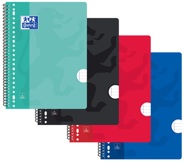 Vorlesungsblock Oxford School A4 23-Gaats 80 Blatt Line Assorti
