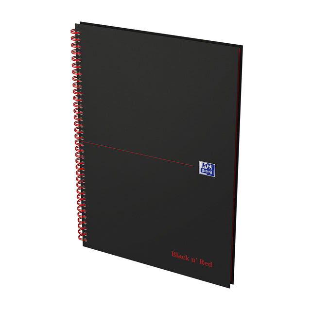 Notizbuch Oxford Black N Red A4 70vel Linie