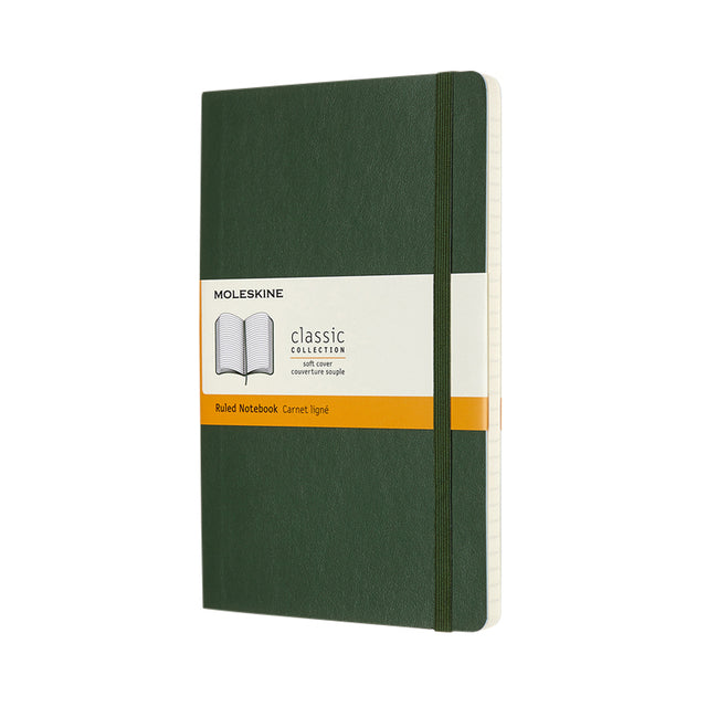 Notizbuch Moleskine L 130x210mm Line SC grün | 1 Stück
