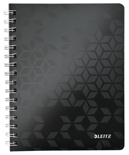 Notebook Leitz Wow A5 Line Spiral PP Black | 6 Stück